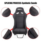 2X Fiber Glass Racing Seats with Stainless Bracket Mount Universal