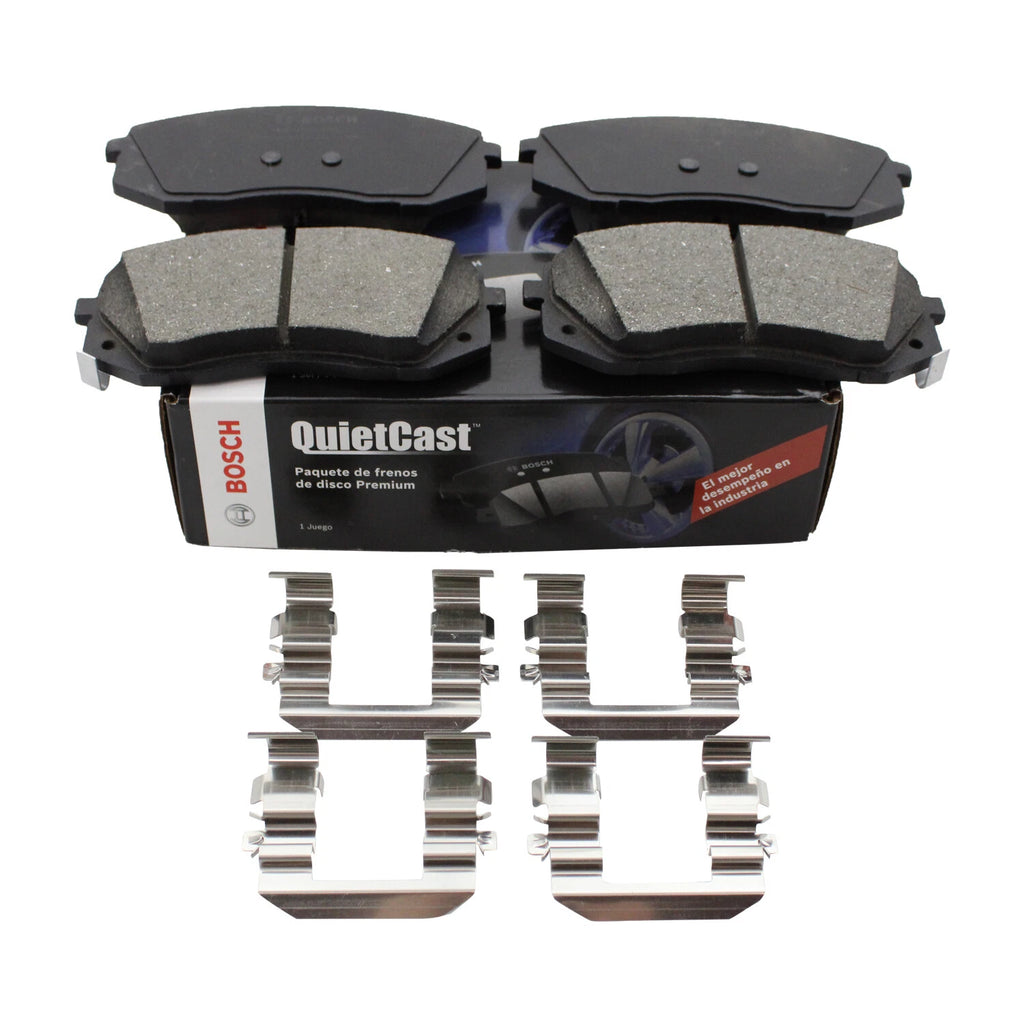 Set of 4 Bosch QuietCast Ceramic Brake Pads for Kia Sonata (2011–2019)