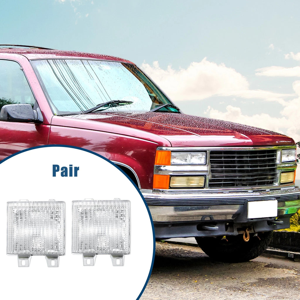 1 Pair Park Signal Lens Covers for Chevrolet Blazer (1987–1988) Clear