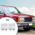 1 Pair Park Signal Lens Covers for Chevrolet Blazer (1987–1988) Clear