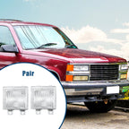 1 Pair Park Signal Lens Covers for Chevrolet Blazer (1987–1988) Clear
