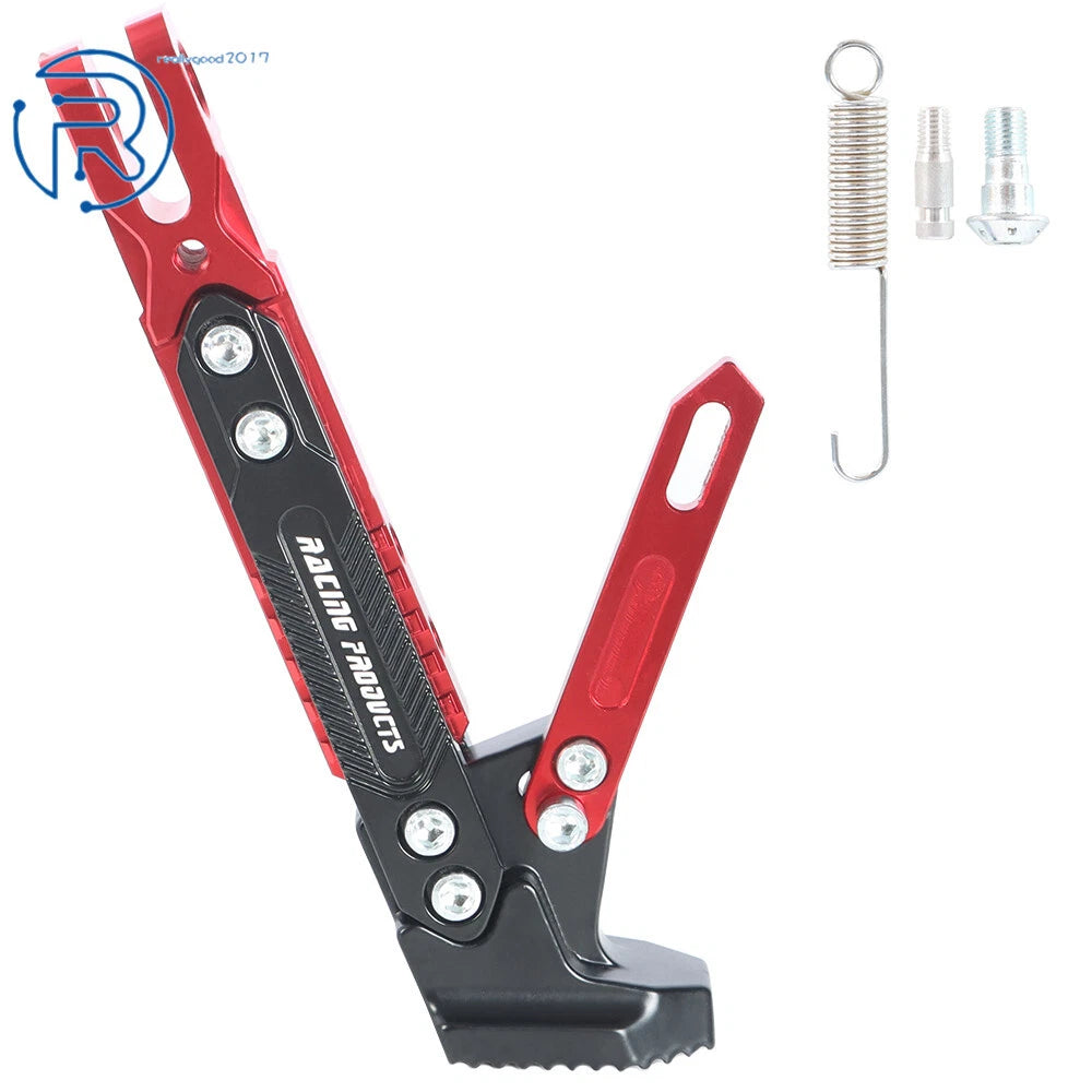 CNC Aluminum Alloy Adjustable Kickstand for Motorcycle (Universal Fit)