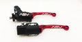 Pair of ASV F3 Red Front Brake Clutch Perch Levers for Suzuki LTR 450 (2006–2009)