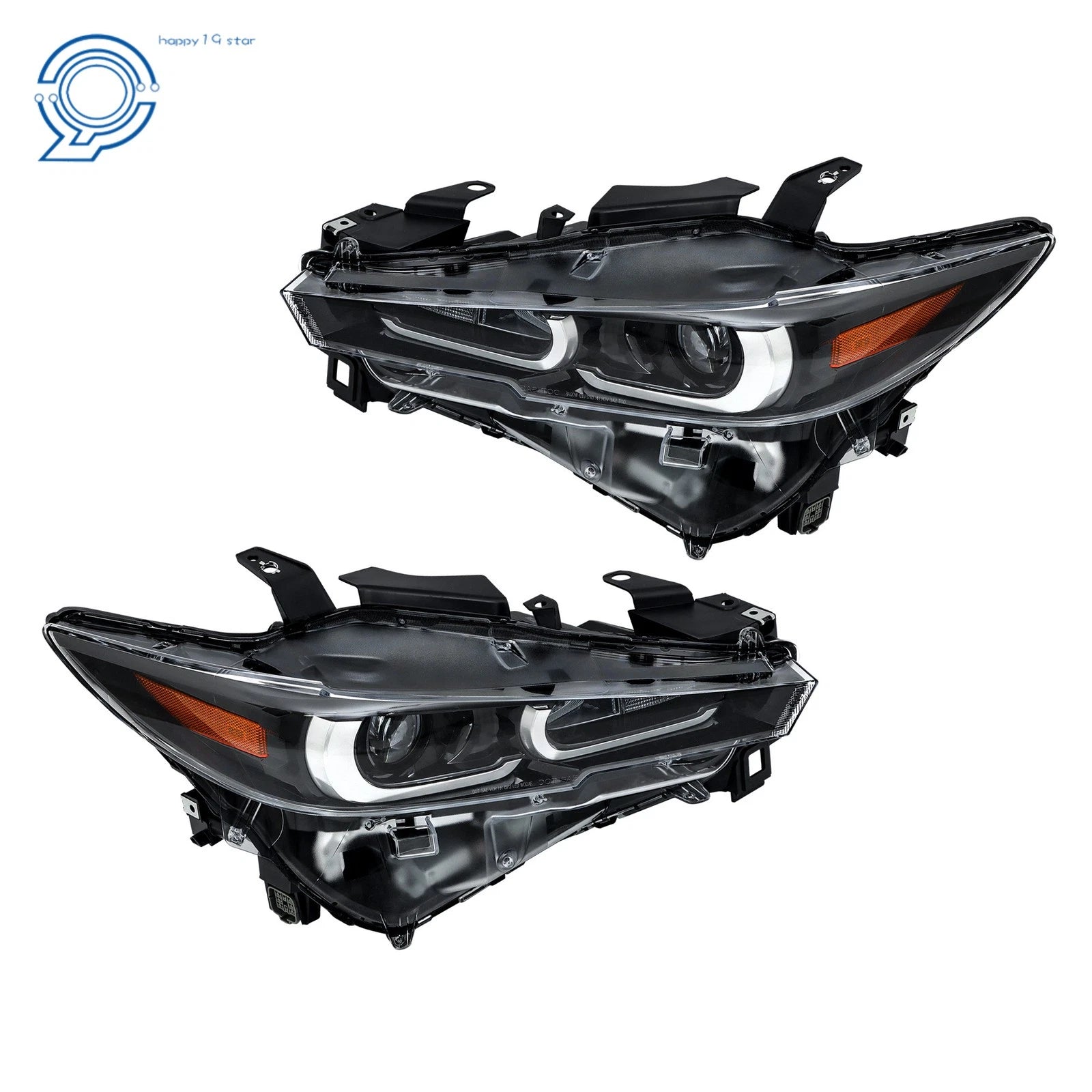 Clear Lens Pair for Mazda CX-5 (2022–2024) Full LED Headlights Assembly