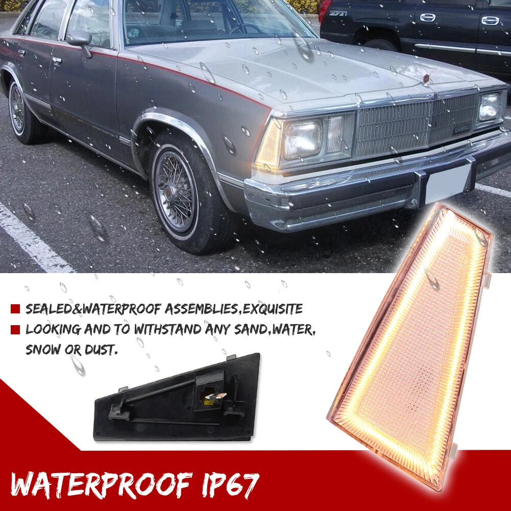 Amber LED Side Marker Lights for Chevrolet Malibu El Camino (1980–1981)