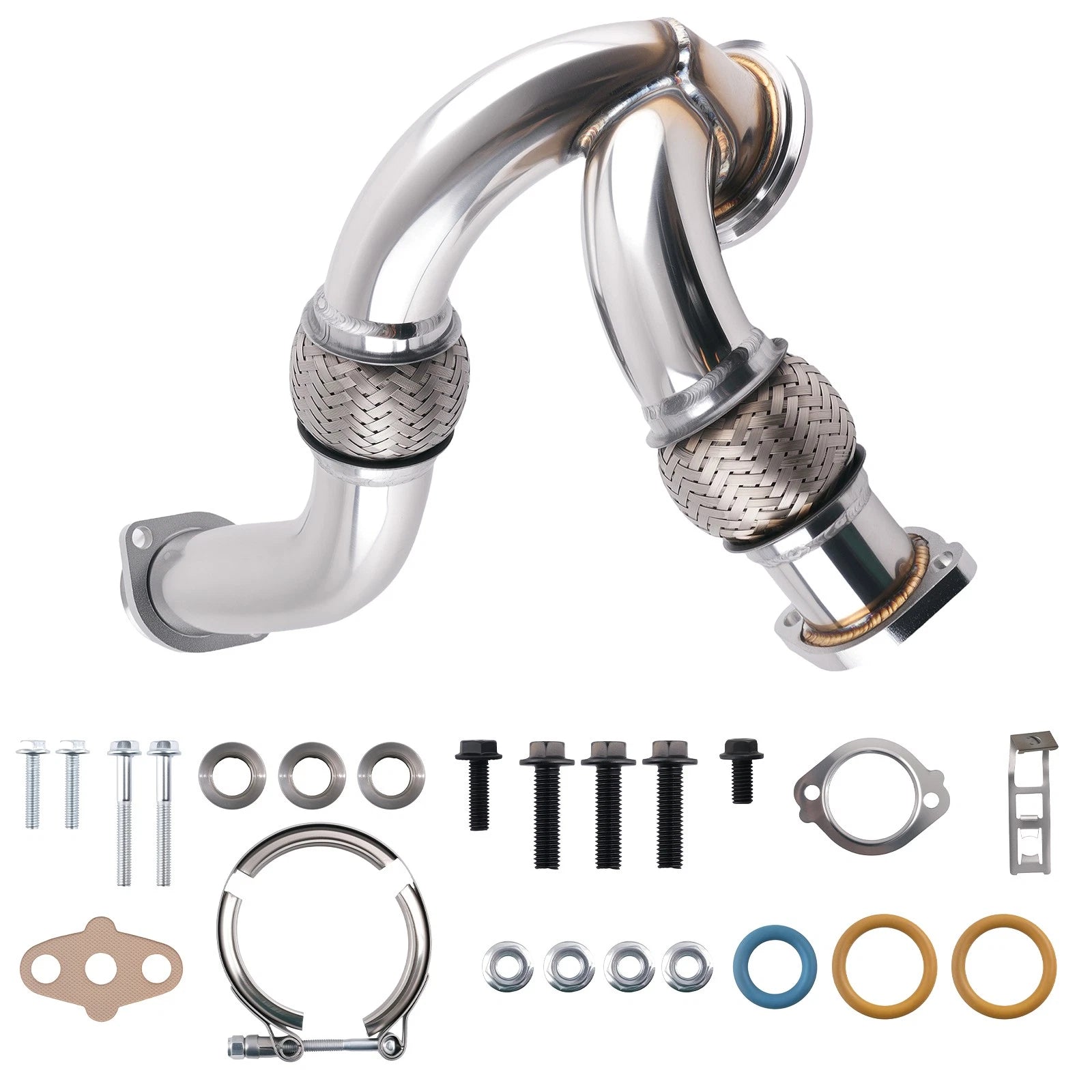 Turbo Up-Pipe Y-Pipe for Ford 6.0L (2003-2007) Stainless Steel
