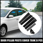 8 Pcs Door Cover Trim Pillar Post Stickers for Nissan Sentra 