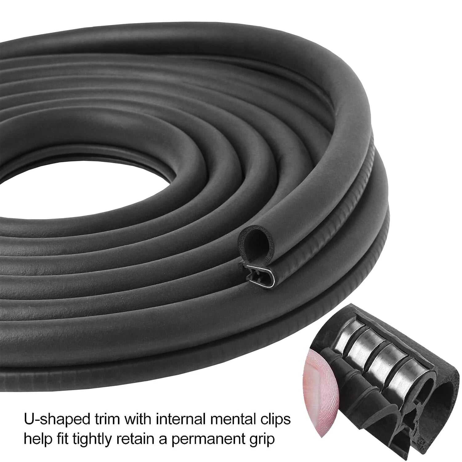 20ft Rubber Weather Strip Seal for Auto Door Window Trunk Hood Edge