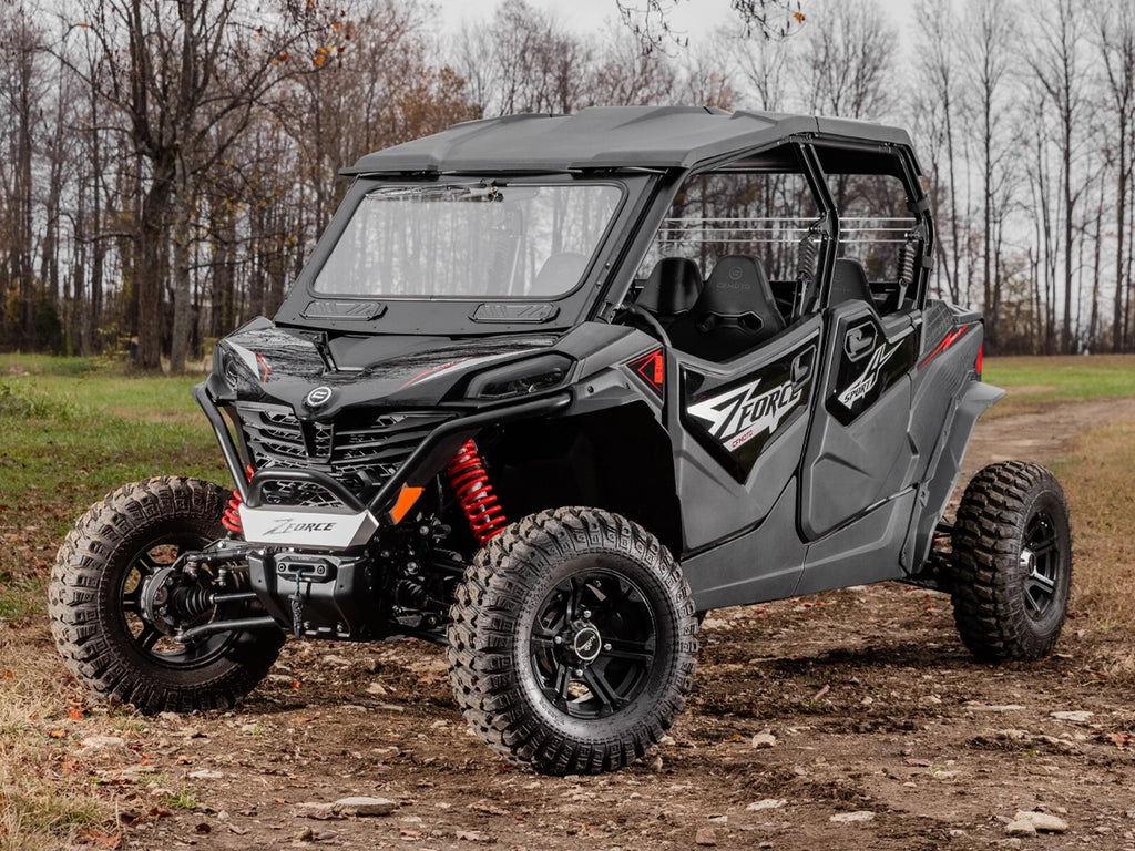SuperATV Glass Windshield with Wiper & Vents for CFMoto ZForce 800 Trail (2023+)