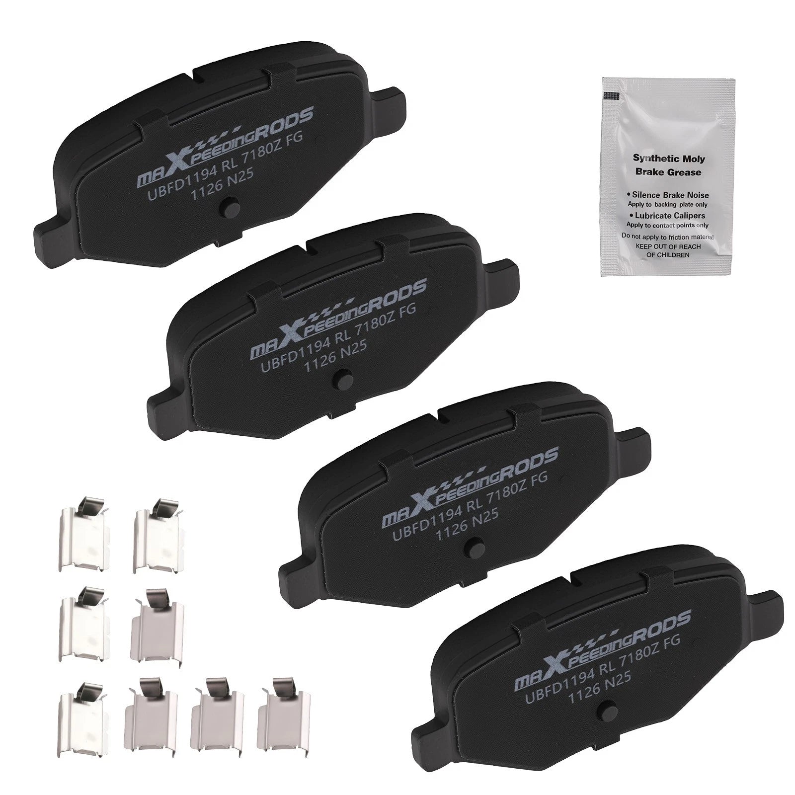 Set of Rear Ceramic Brake Pads for Ford Edge Explorer Flex Taurus Lincoln MKS MKT