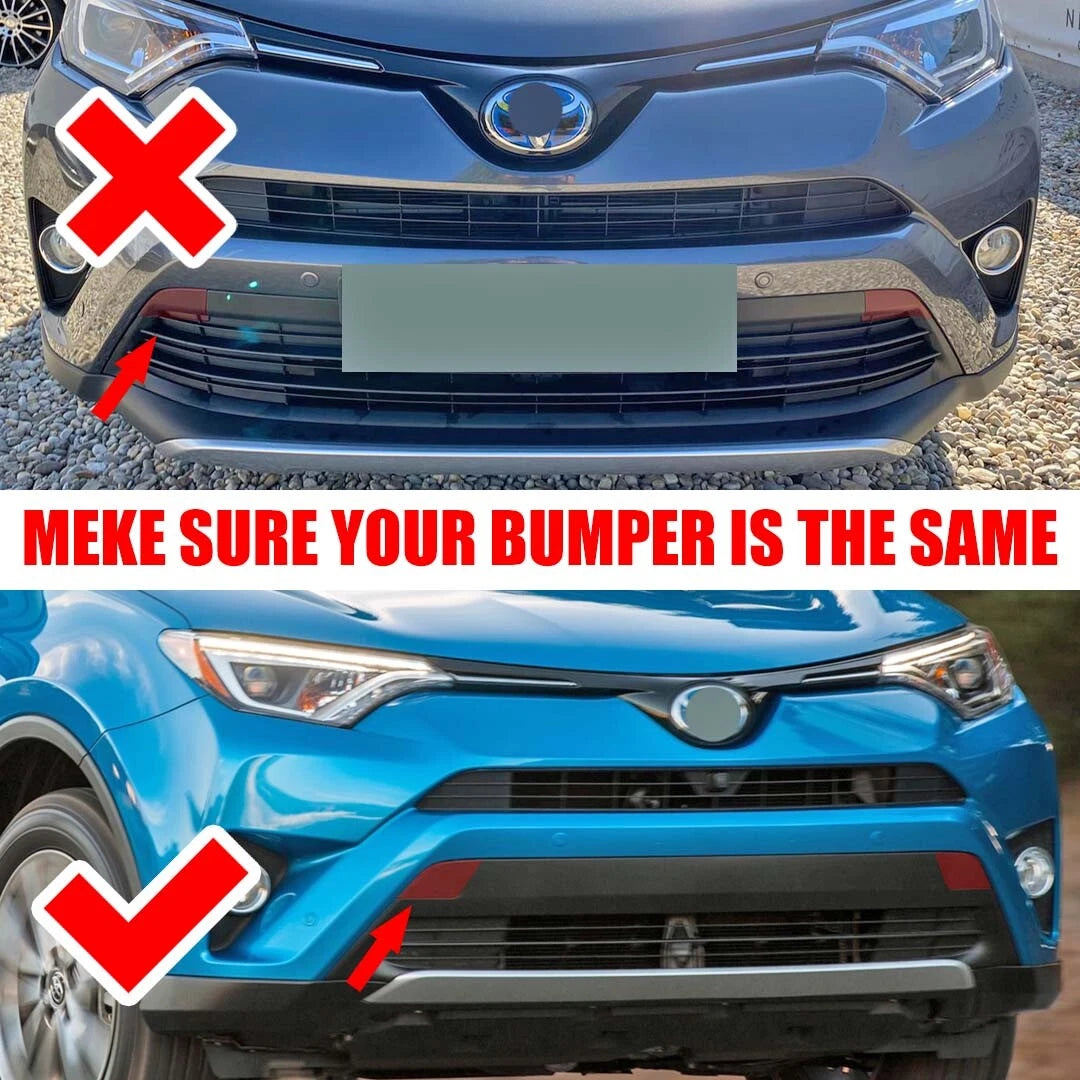 Tow Eye Cover Set for Toyota RAV4 (2016–2018) Front Left & Right