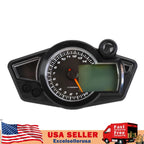 Universal Digital LCD Tachometer Speedometer Odometer for Motorcycle (1-6 Gear)