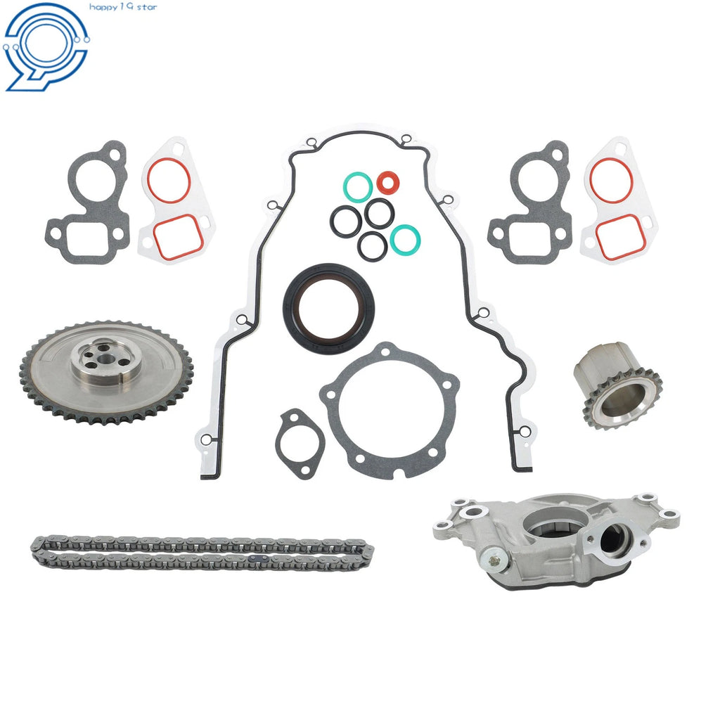 Oil Pump with Timing Chain Kit for Chevrolet GM 4.8L 5.3L 6.0L (2000–2019)