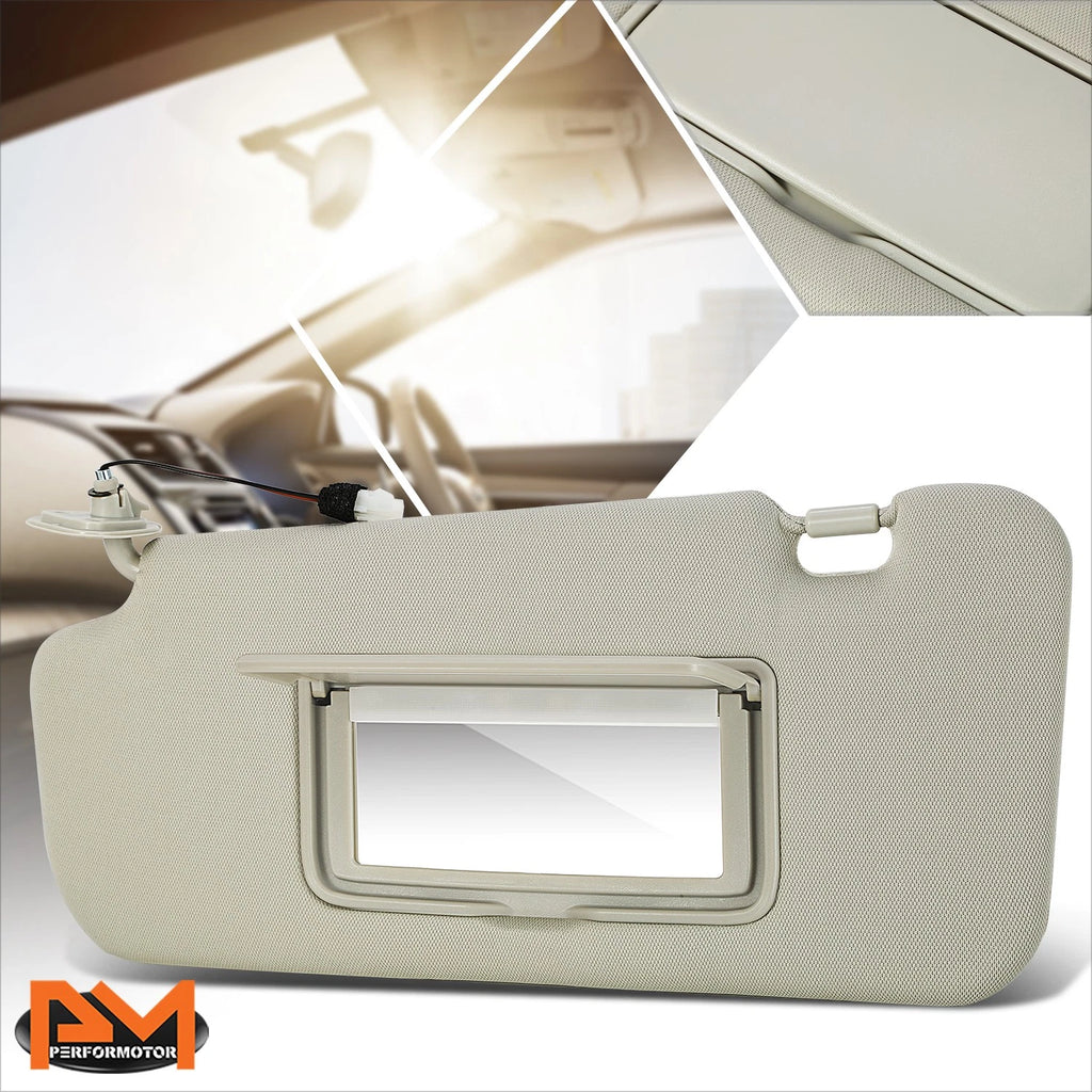 Right Side Sun Visor for Nissan Murano (2009–2014) w/ Mirror Gray