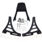 Black Flame Backrest Sissy Bar with Leather Pad for Harley Sportster (1200-883)
