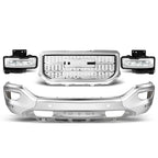 Chrome Clear Fog Lights for GMC Sierra 1500 (2016–2018) w/ Sensor Holes