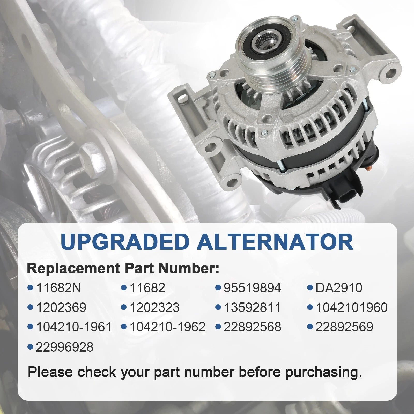 Alternator for Chevrolet Malibu (2013-2019)