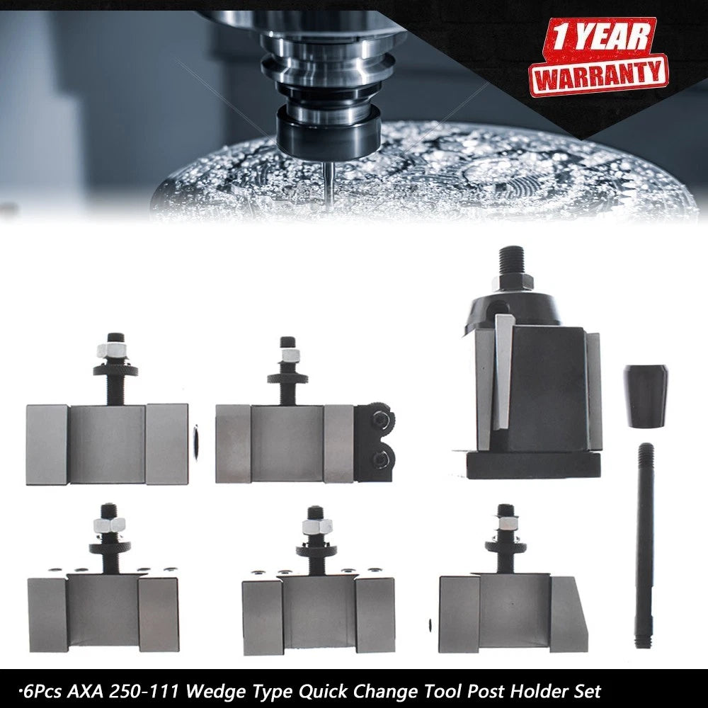 Set of 6 Quick Change Tool Post Holders for Lathe