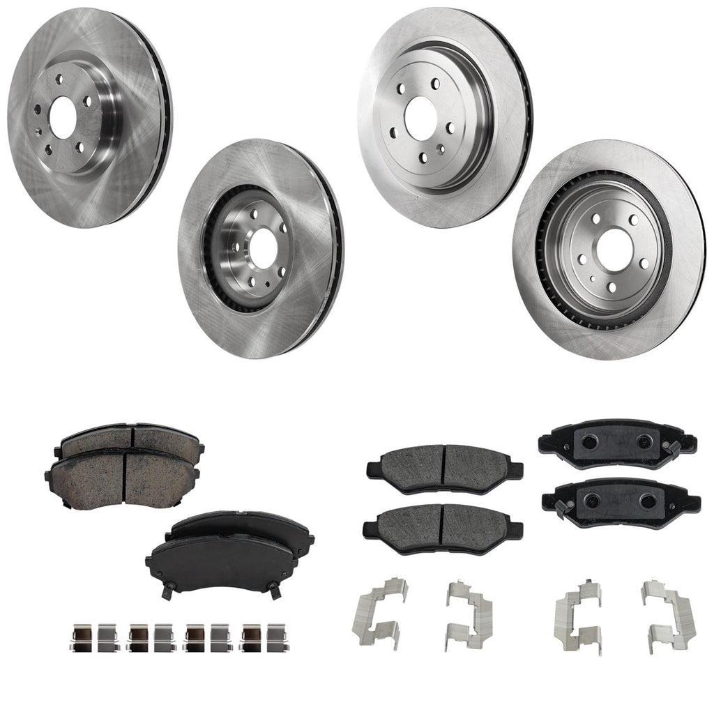 Brake Disc Rotors and Pads Kit for Cadillac CTS (2010–2014)