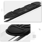 Set of 2 Chrome 6" Oval Side Step Nerf Bars for RAM 1500 (2019–2024)
