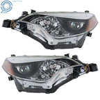 Set of 2 Halogen Headlights for Toyota Corolla (2014–2016)