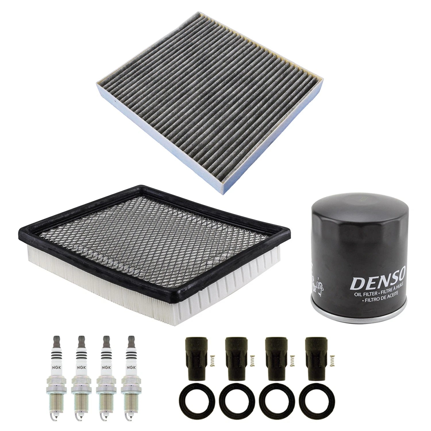 Tune Up Kit with 4 NGK Spark Plugs & Boots for Dodge Avenger Sebring (2007–2010)