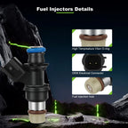 8pcs Fuel Injectors for Chevy Silverado 1500 GMC Sierra 1500 (2007–2009)