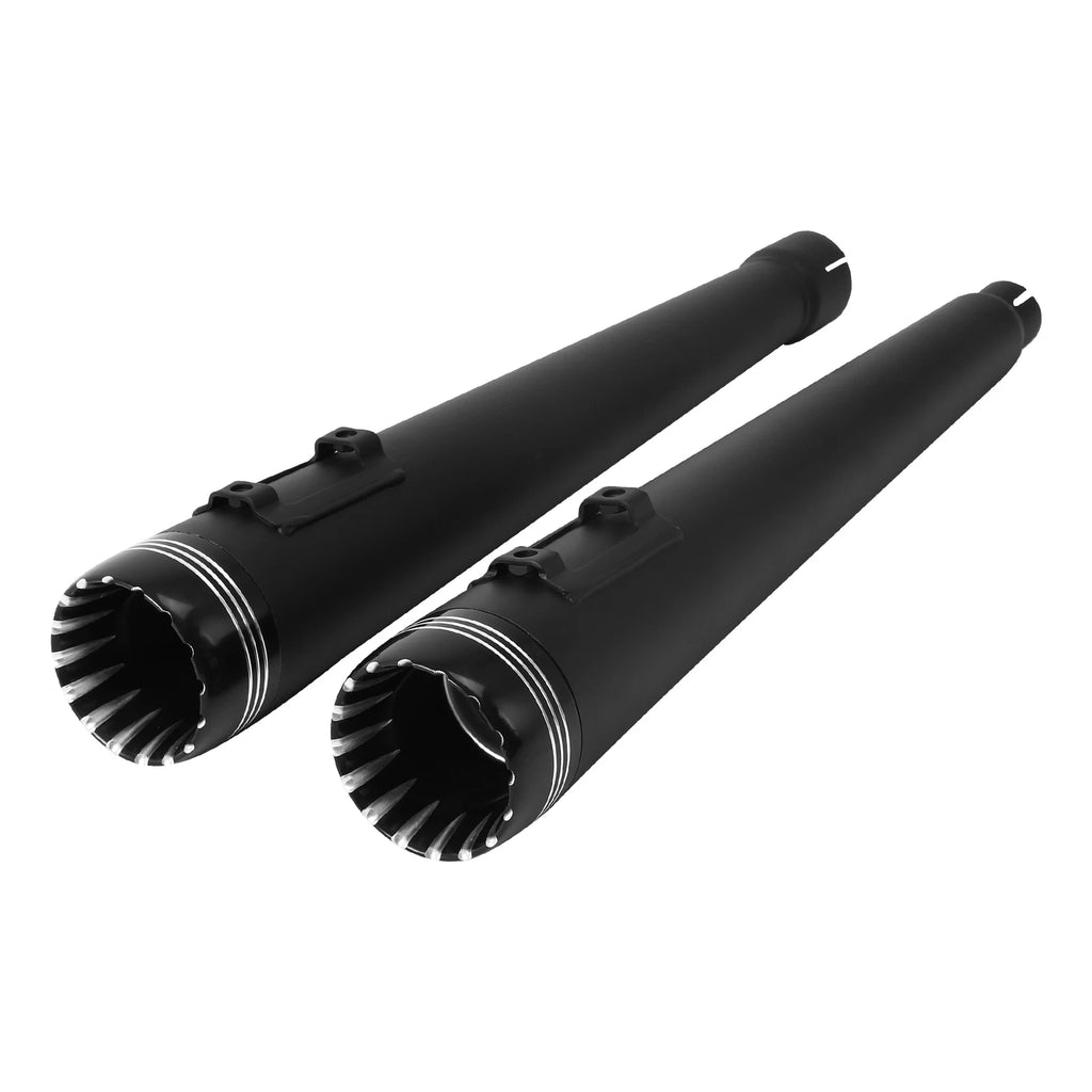 4" Slip-On Megaphone Mufflers Exhaust Pipe for Harley Road Glide (2017–2025)