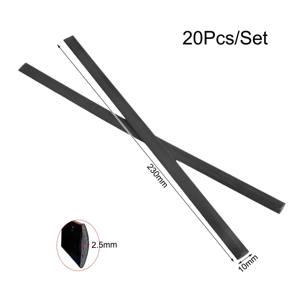 Set of 20 Plastic Welding Rods 8-3/4 X 3/8 Inch for Outdoor Use