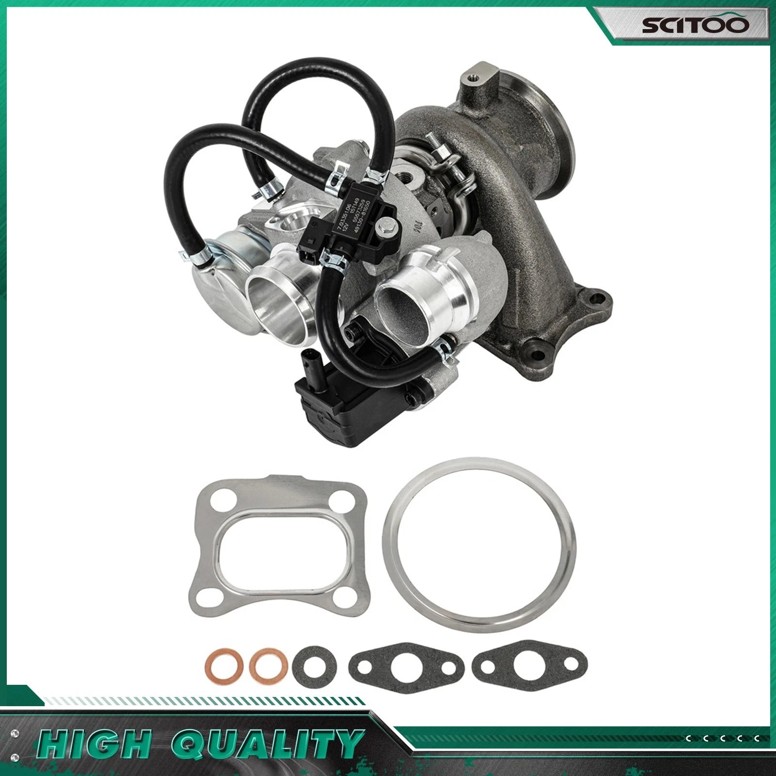 Turbocharger w/Gasket for Chevy Malibu (2016–2023) L LS LT 1.5L L4 BM70