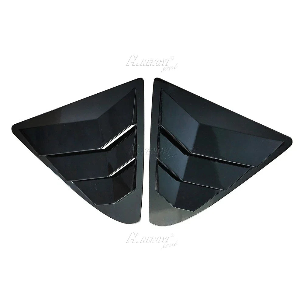 Gloss Black Rear Louver Vent Shade Shutter Cover for Lexus IS300 (2013–20)