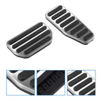 2X Gas Brake Pedal Covers for Suzuki Jimny JB64W (2018–2022) Silver Tone