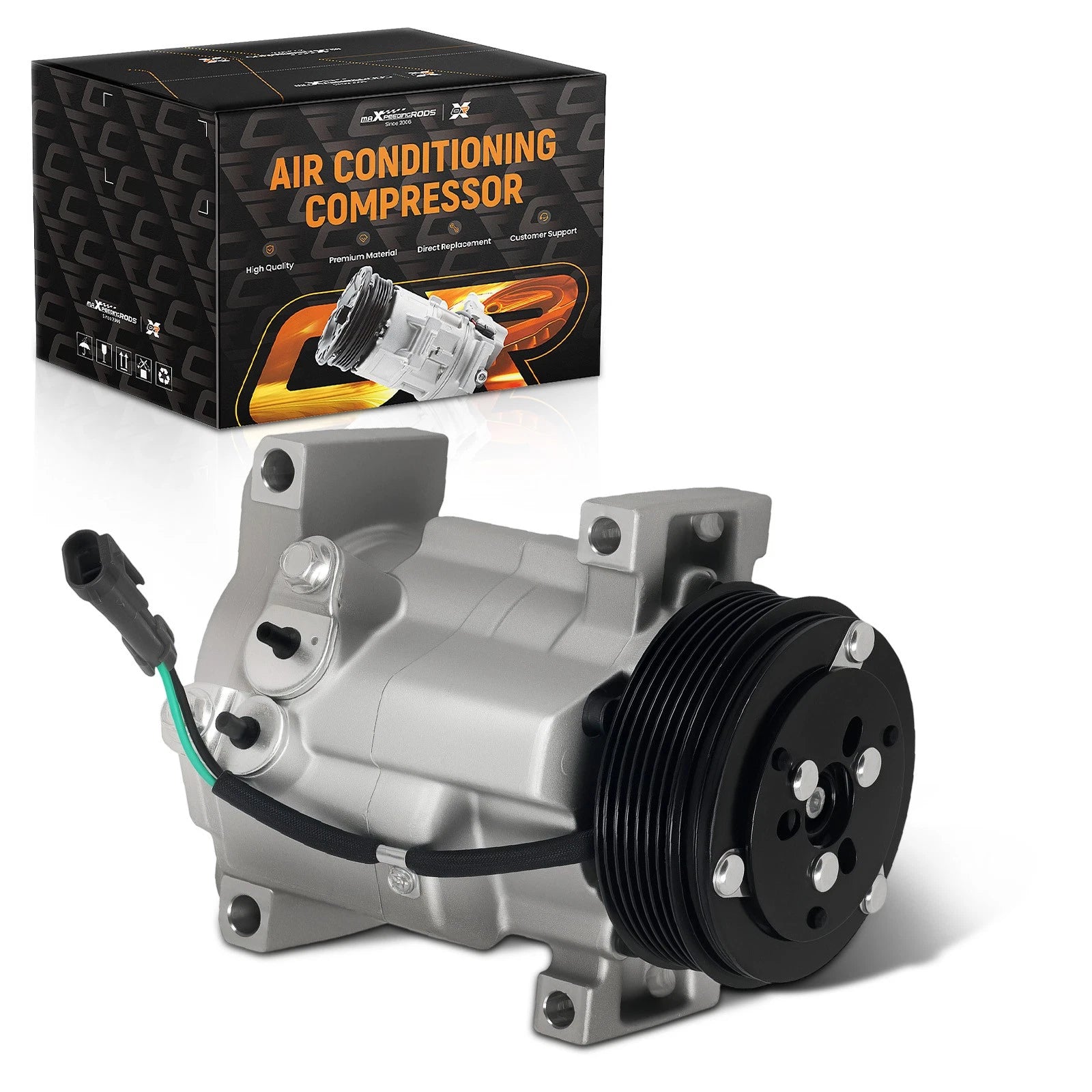 Air Conditioning Compressor for Chevy Silverado 2500HD 6.6L (2002–2013) 15100340