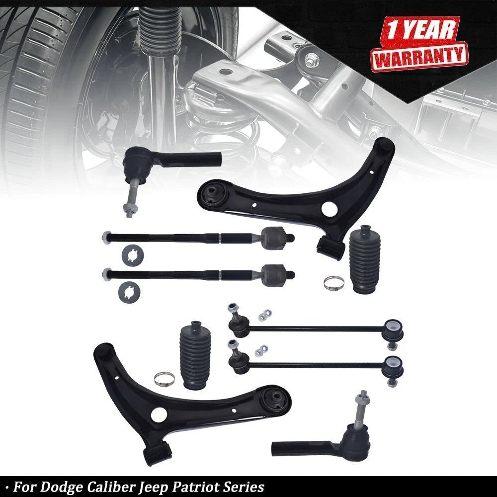 Set of 10 Front Lower Control Arms for Dodge Caliber Jeep Patriot (2007–2012)
