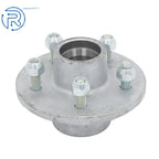 Set of 2 Hot Dipped Galvanized 3500lbs 5 Lug Trailer Hubs with Bearings