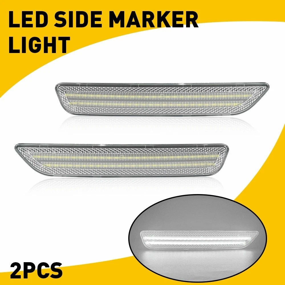 Front Bumper Side Marker Lights Reflectors for Ford Mustang (2010–2014)