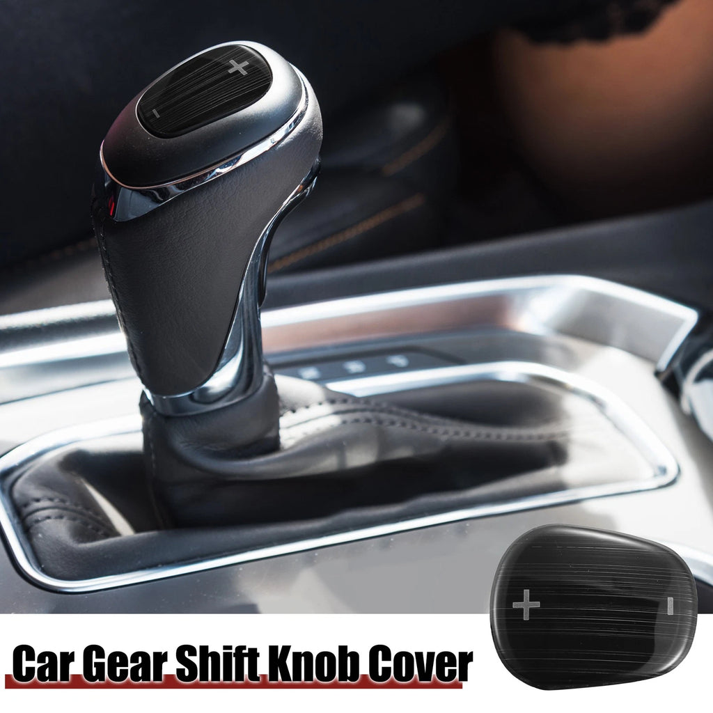 Gear Shift Knob Cover Sticker for Chevrolet Equinox (2018–2020) Black