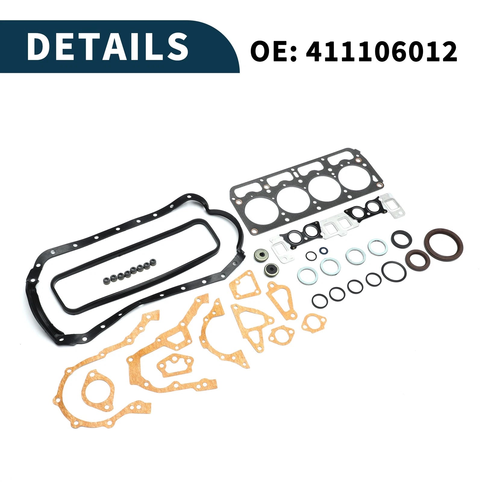 Cylinder Head Gasket Kit No. 411106012 for Toyota 7K (Years Not Specified)