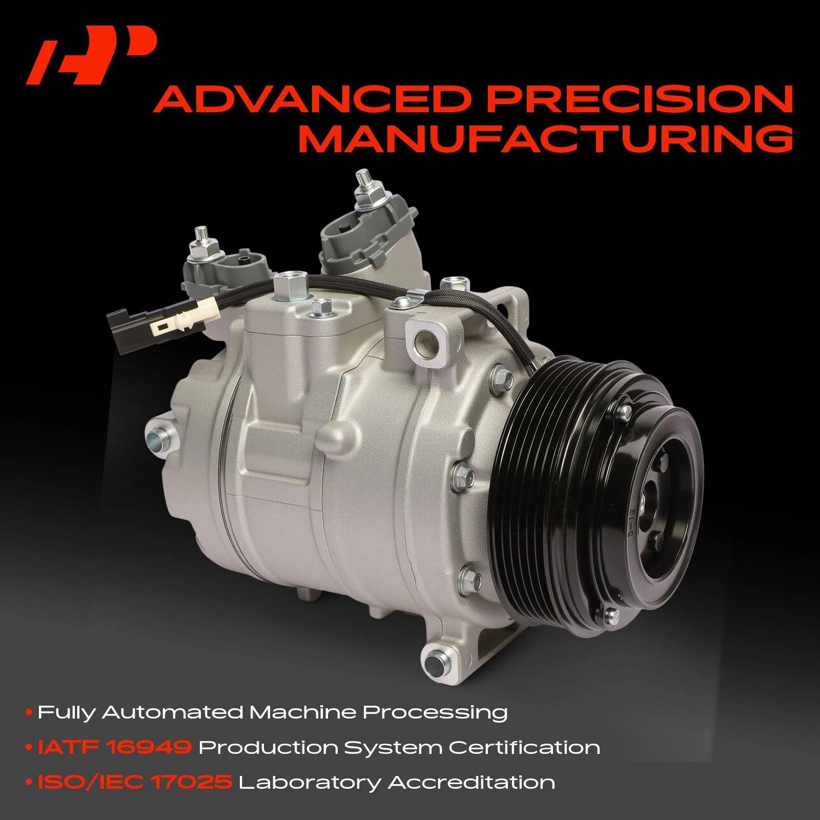 A/C Compressor with Clutch for Ford Edge Explorer (2012-2015)