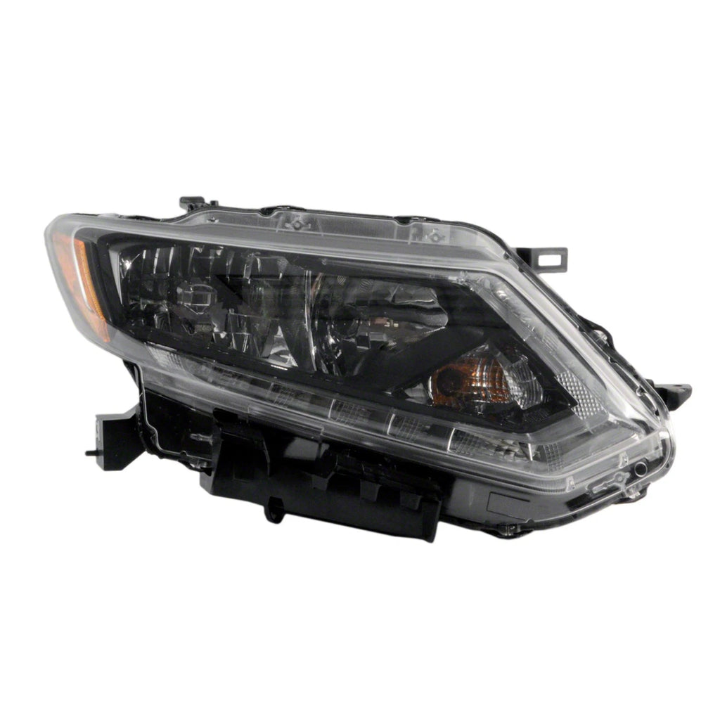Replacement Passenger Halogen Headlight Assembly w/LED Daytime Running Light