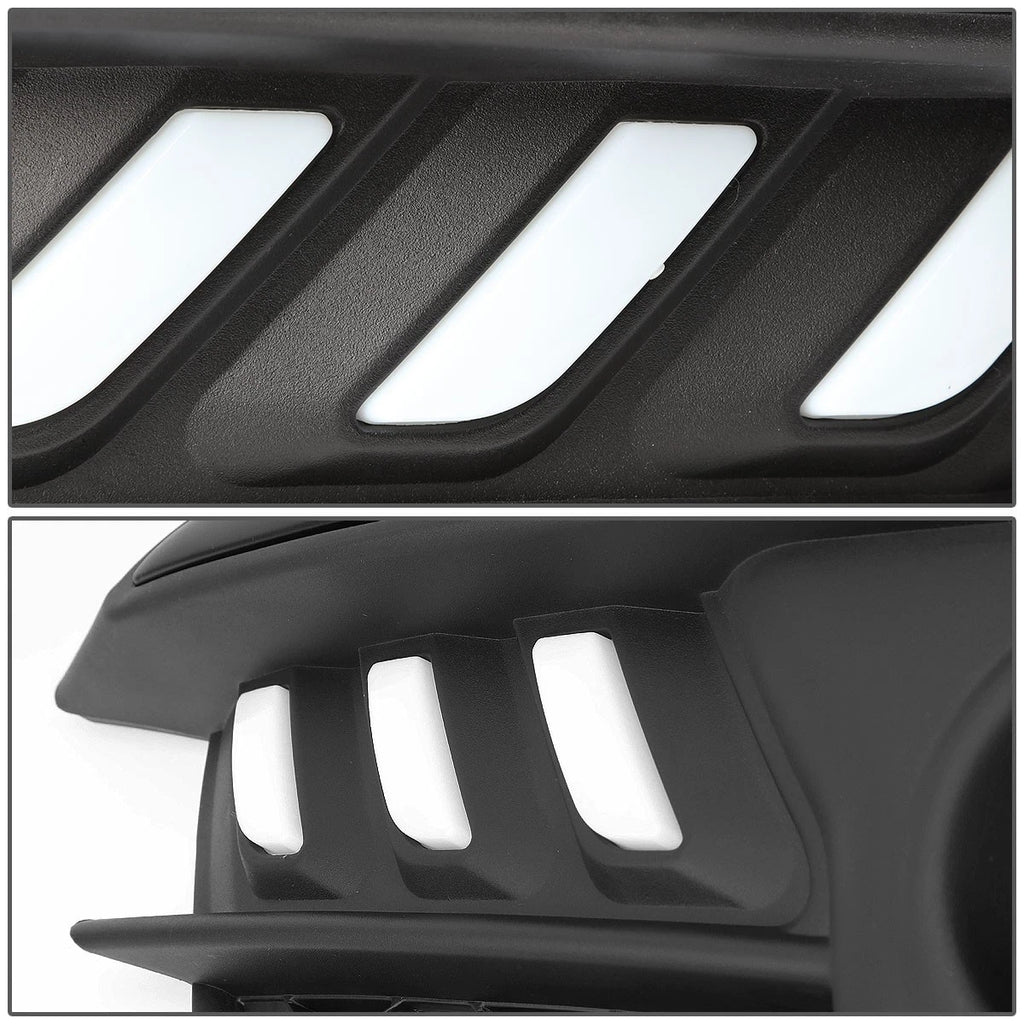 Set of 2 Mustang Style 3-Color LED DRL Fog Light Covers for Honda Civic (2016–2017)