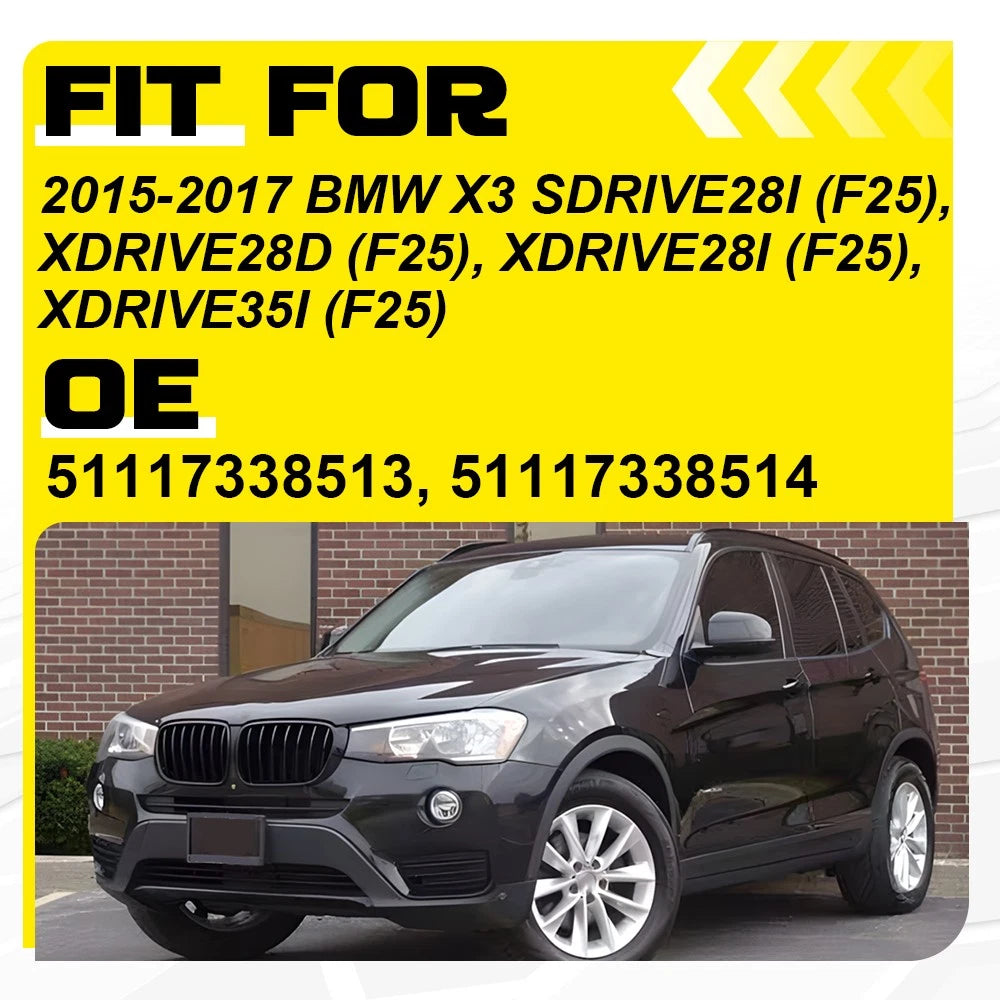 Front Bumper Cover Grill Set for BMW X3 F25 (2015–2017)