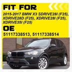 Front Bumper Cover Grill Set for BMW X3 F25 (2015–2017)