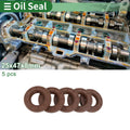 Set of 5 Oil Seal FKM Rubber 25x47x8mm for High Pressure Applications