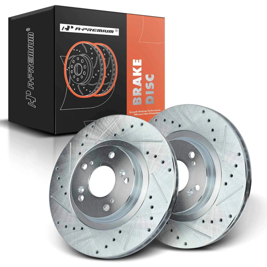 Front Drilled Brake Rotors for Honda Civic CR-V (2005–2006)