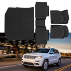 Set of 2 Heavy Duty Floor Mats & Cargo Liner for Jeep Grand Cherokee (2016–2021)