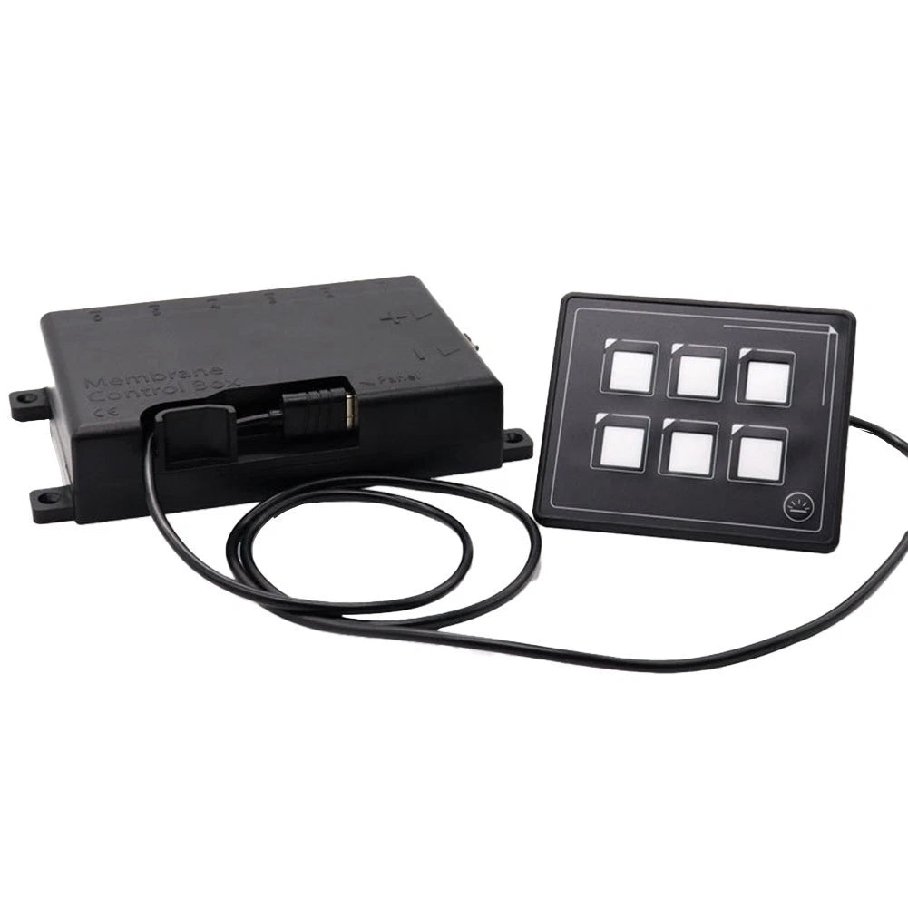 6 Gang LED Switch Panel for Vehicle Applications (Waterproof)