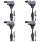 Set of 4 Ignition Coils + 4 Iridium Spark Plugs for Buick Regal GMC 2.0 (2014–2017) UF680