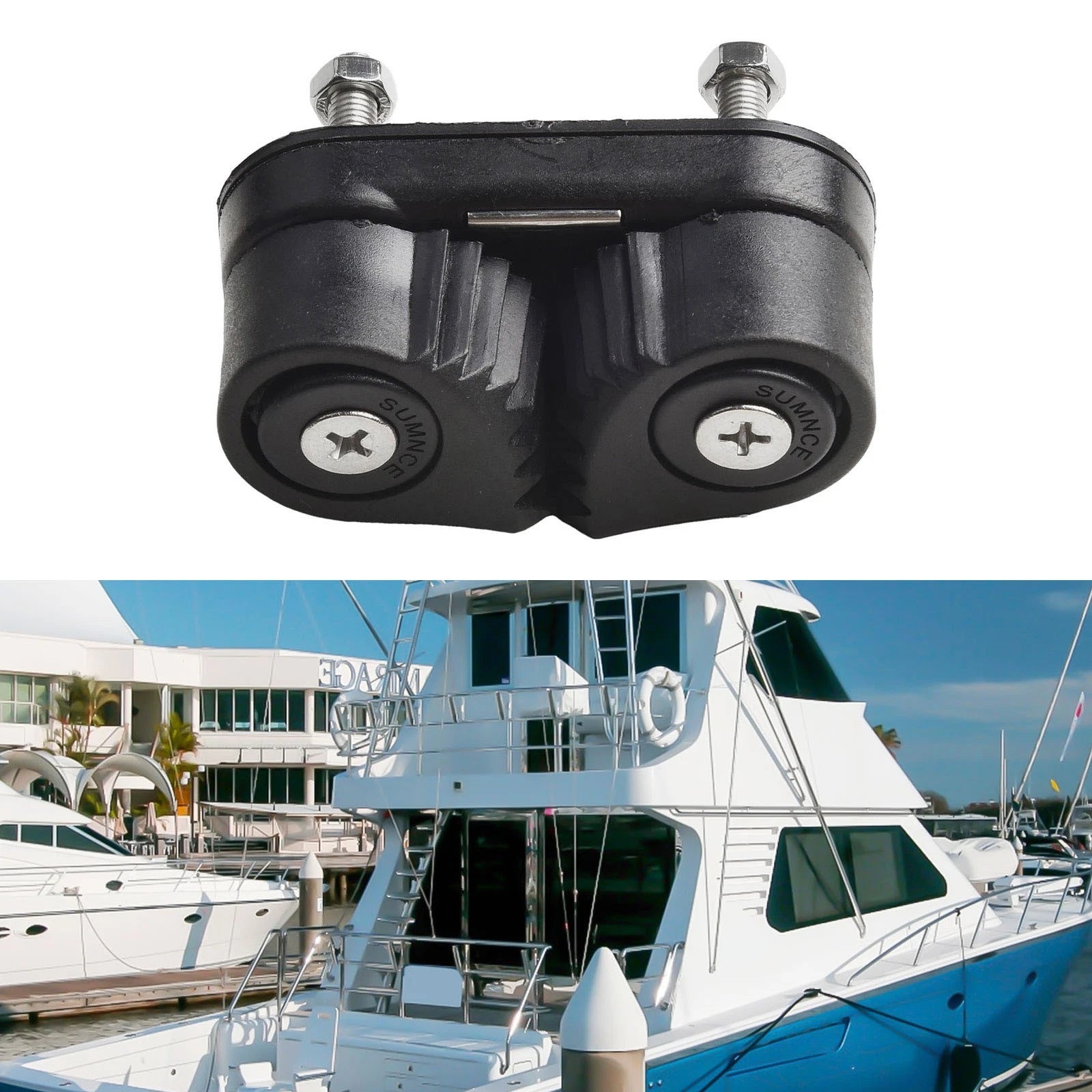 Nylon 2 Row Cam Cleat for Marine Applications