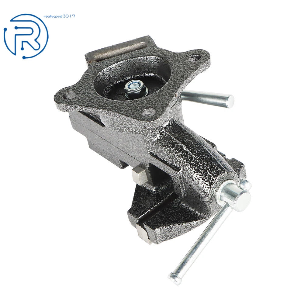 Bench Vise for Heavy Duty Use with Swivel Base (3.3 Inch)